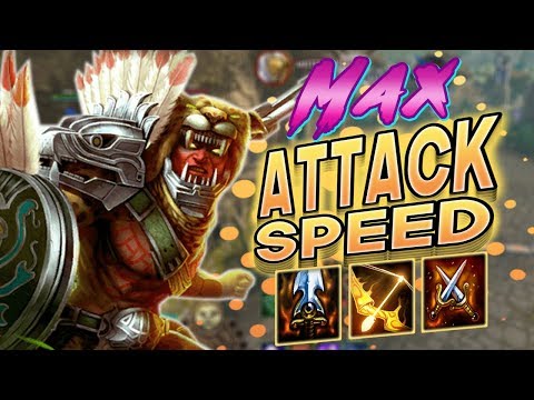 Smite: Max Attack Speed Xbalanque Build - I LOVE SHIELDS SO MUCH