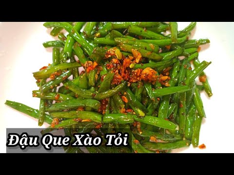 Đậu que xào tỏi