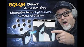 GQLQR 10-Pack Adhesive-free Disposable Sensor Light Covers for Meta AI Glasses