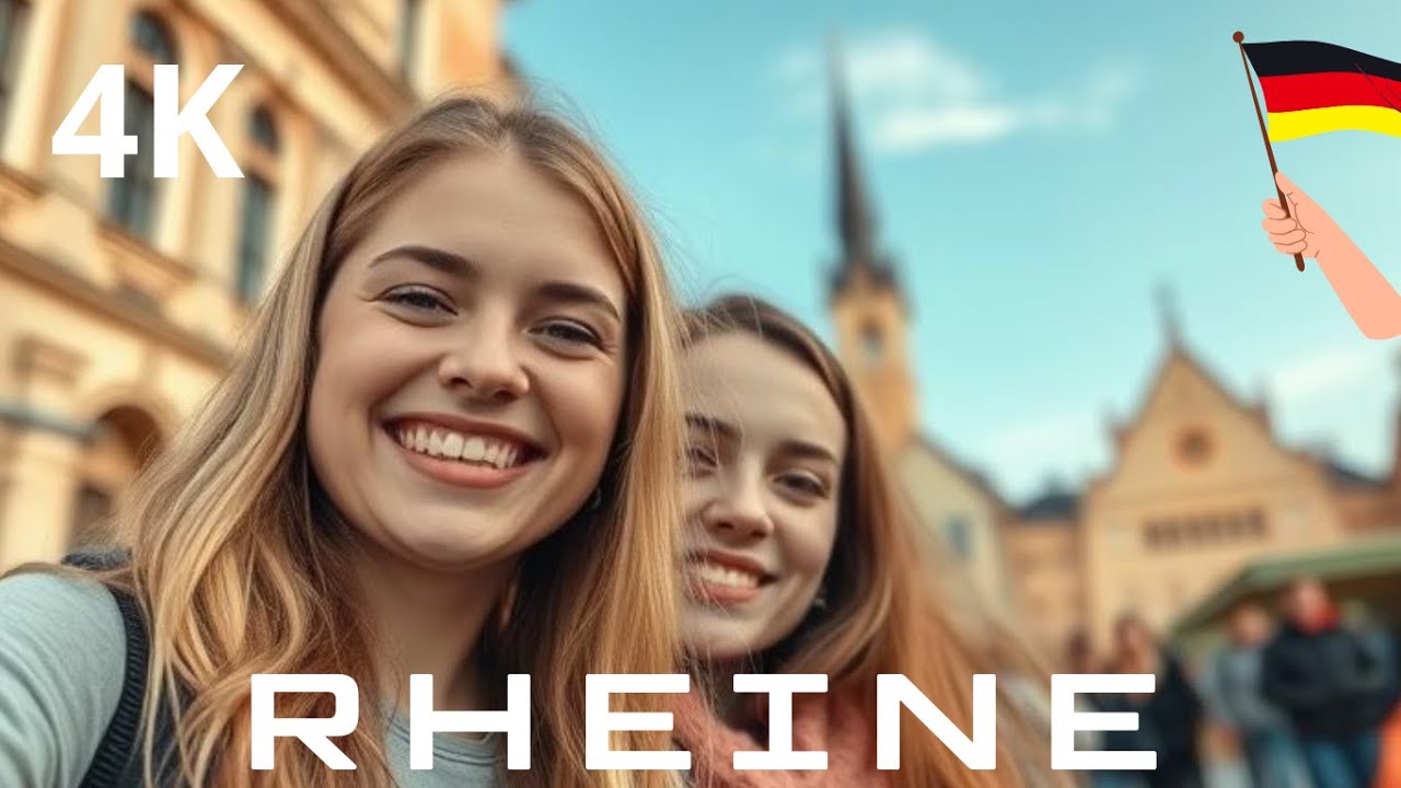 🇩🇪 Rheine 4K Walking / The Germany /  From Medieval Times to Modern City