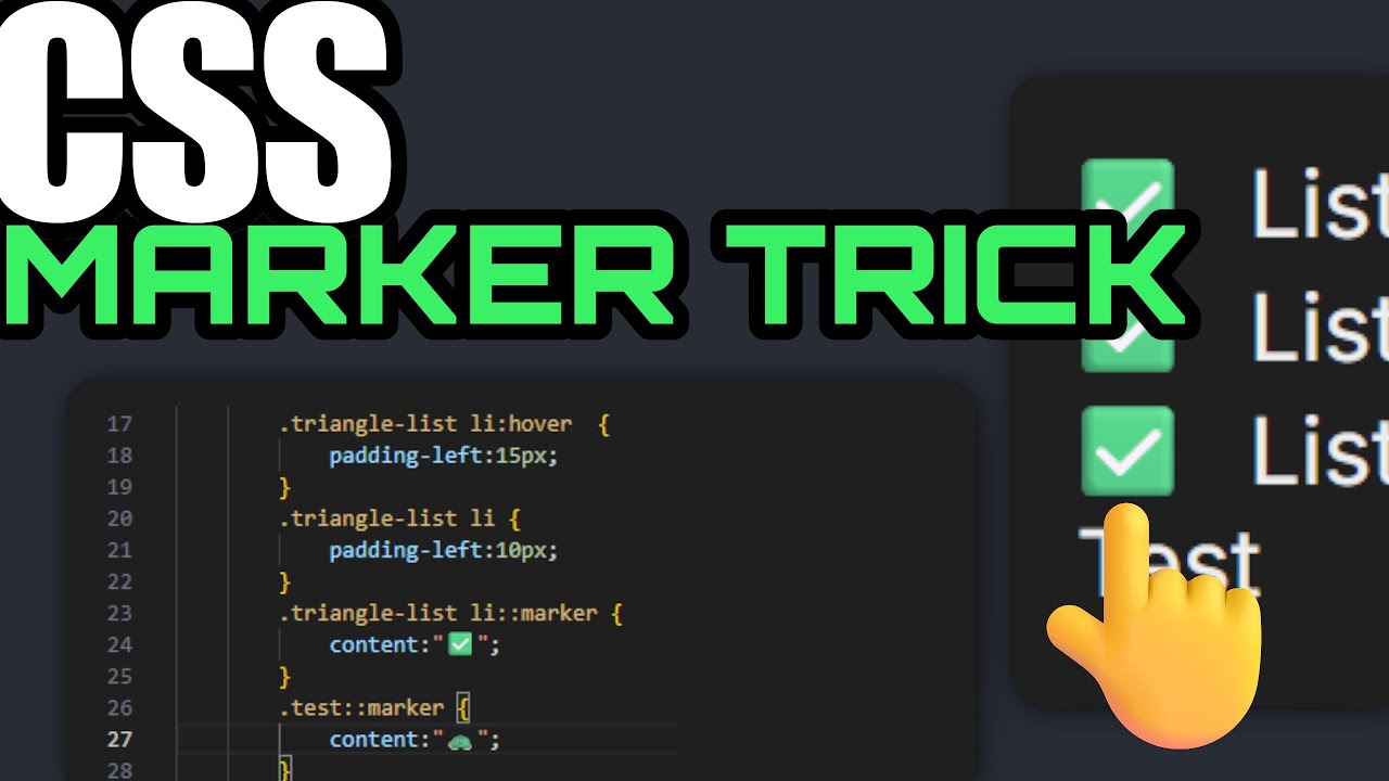 The CSS ::marker Trick You NEED to Know