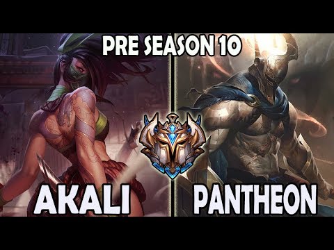 AKALI vs PANTHEON TOP [ SKT T1 Roach ] Challenger Korea