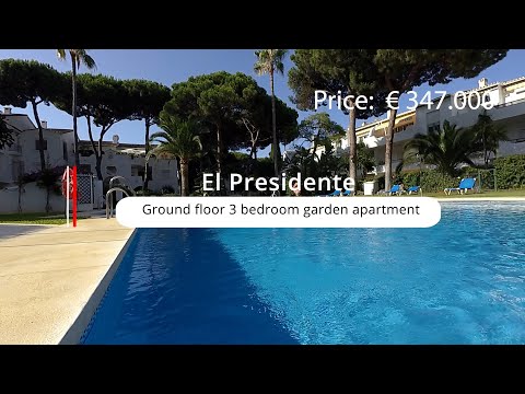 El Presidente 3 bed ground floor apartment for sale
