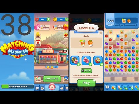 Matching Madness: Match 3 Puzzle games. Level 114 - 115 #tinytacticsgames