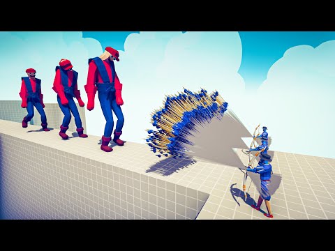 3x SUPER MARIO GIANT vs 3x EVERY GOD - 🏹Totally Accurate Battle Simulator TABS