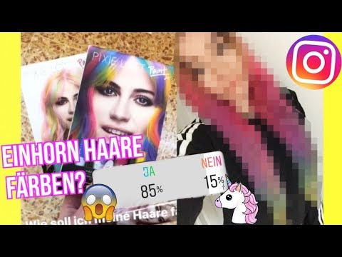 verrückt! FÄRBE meine HAARE zum REGENBOGEN...zum LACHEN Video