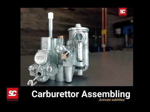 Scooter Center Tutorial - Carburettor Assembling Vespa PX