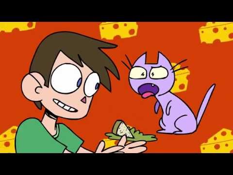 Cheese Dispensing Cat : animated music video : MrWeebl