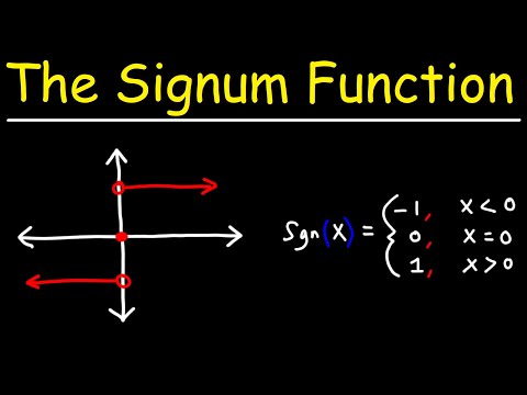 The Signum Function - Basic Introduction