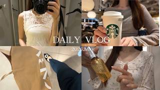 vlog｜社会人の日常記録４日間🌷🫧ZARA、H&M、coca巡りで物欲刺激される休日💸｜familiar購入品、スタバ時間、公園DAY🛝マックサンリオパッピーセット🍔しまむらモンチッチコラボ