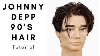 Johnny Depp 90s Hairstyle Tutorial - TheSalonGuy