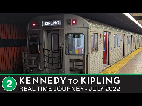🚇 Toronto Transit Commission - Real Time Journey - Line 2 - Kennedy to Kipling