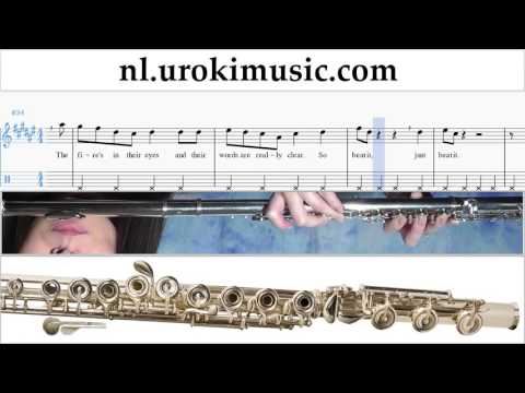 Fluitles Michael Jackson - Beat It Muzieknoten Cursus Deel#2 um-i374