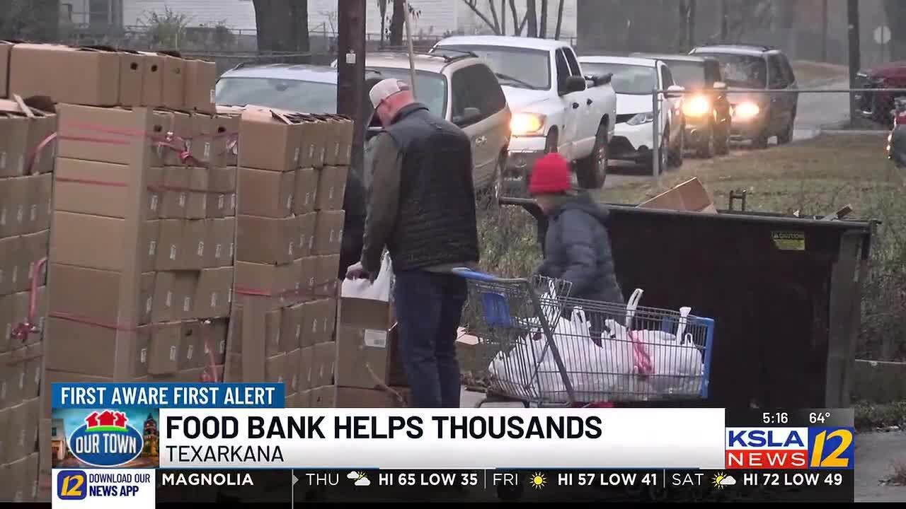 Texarkana food bank holds drive-thru giveaway for holiday season