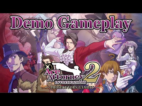 Ace Attorney Investigations 2: Prosecutor's Gambit - Full DEMO Gameplay Walkthrough [No Commentary]