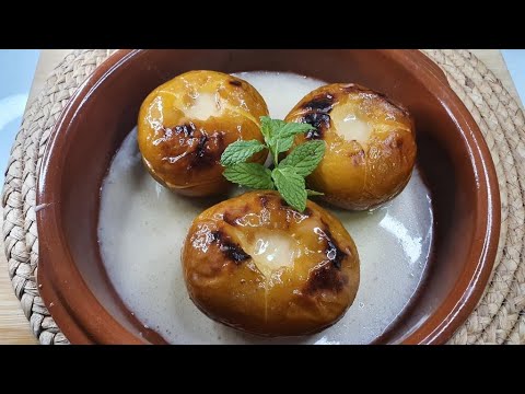 Manzanas asadas. De lujo