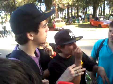 Diego el Cangri y Mg Fido " freestyle en expo en camet"