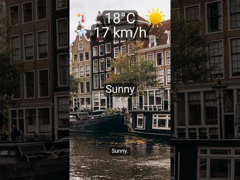 Amsterdam • Forecast for 2025-10-07: Sunny & 18°C
