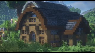 【Minecraft】丸い屋根の小さな作業小屋　マインクラフト建築