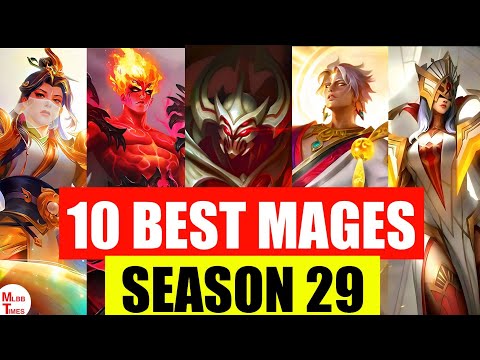 Top 10 Best Meta Mages For Solo Rank Season29 Mobile Legends | Best Heroes in Mobile Legends 2023