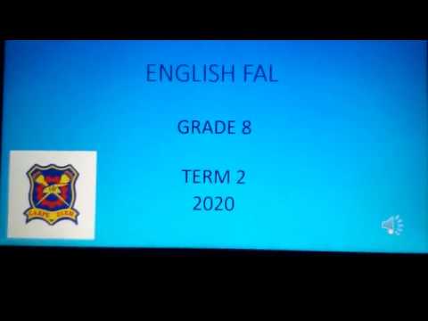 ENGLISH GRADE 8: 20 April 2020 - periode 2 (2082)