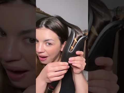 Trying a automatic curler for the first time #haircurls #curlingiron