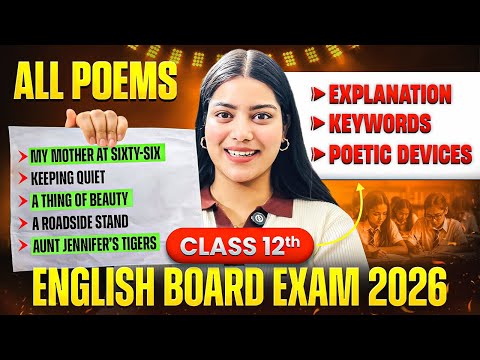 English All POEMS One Shot For Boards 2026 | Class 12 English One Shot Syllabus Revision 🔥🤯