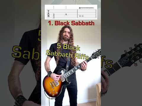 5 BLACK SABBATH Riffs with Tabs  #guitar
