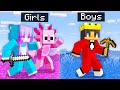 GIRL HUNTERS Vs BOY SPEEDRUNNERS In Minecraft