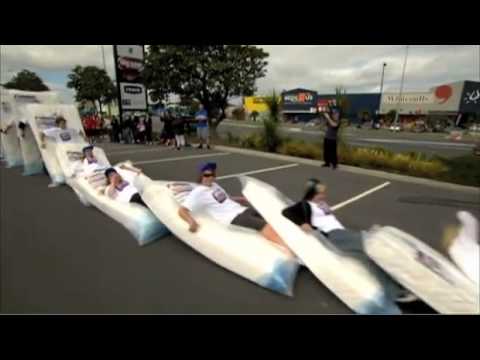 Largest Human Mattress Dominoes