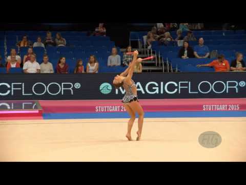 Spela KRATOCHWILL (SLO) 2015 Rhythmic Worlds Stuttgart - Qualifications Clubs