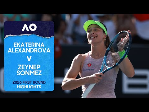 Ekaterina Alexandrova v Zeynep Sonmez Highlights | Australian Open 2026 First Round