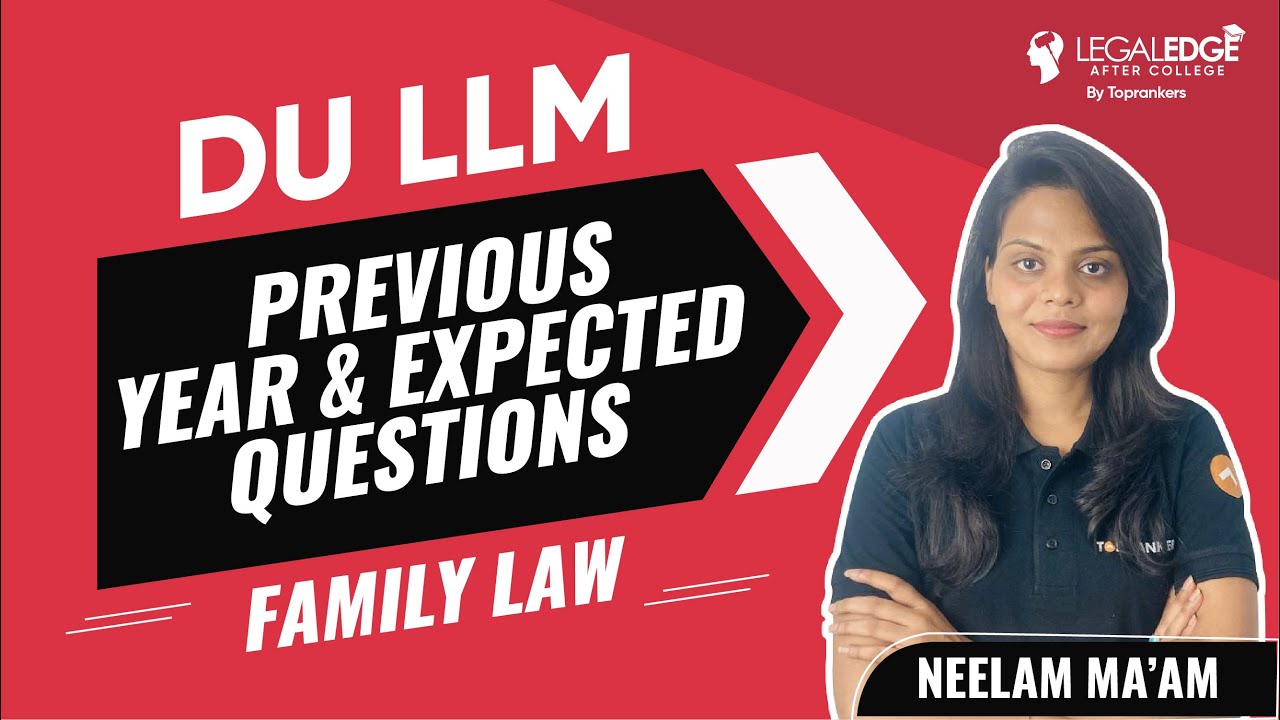 Watch video DU LLM 2022 Expected Questions | Family for DU LLM | Previous Year DU LLM Paper Discussion Now DU LLM 2022 Expected Questions | Family for DU LLM | Previous Year DU LLM Paper Discussion