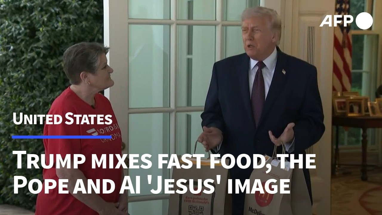 Video | Iran, the Pope and McDonald's: Trump's latest jaw-dropping presser | AFP