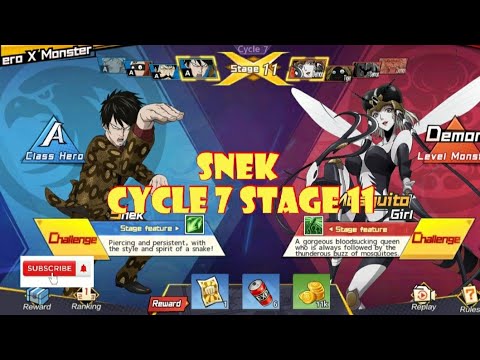 SNEK CYCLE 7 STAGE 11 "ONE PUNCH MAN: The Strongest"