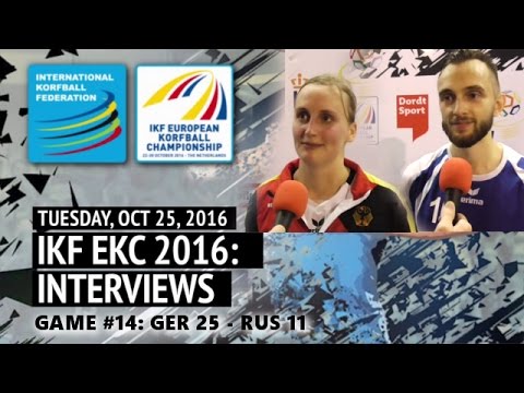 After match Interviews: Game#14 GER - RUS (IKF EKC2016)