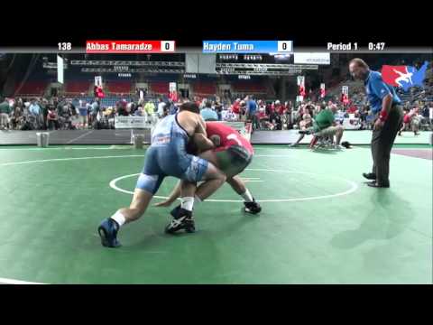 Fargo 2012 138 Round 2: Abbas Tamaradze (Massachusetts) vs. Hayden Tuma (Idaho)