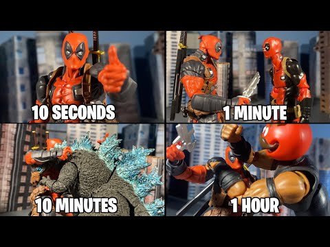 SPEED CHALLENGE: Deadpool StopMotion in 10 seconds | 1 minute | 10 minutes | 1 hour