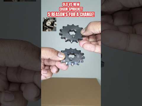 CHAIN NOISE AND VIBRATIONS IN MOTORCYCLE FRONT SPROCKET #bikerepair #bike #automobile #motorcycle