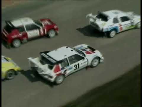 Rallycross Championship Group B 1989 - Philippe Wambergue Peugeot 205 T16 vs Lancia Delta S4