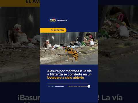 Muebles viejos, escombros y desperdicios invaden la vía a Matanza | Oro Noticias