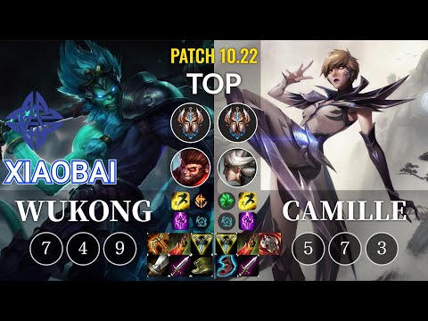 ES Xiaobai Wukong vs Camille Top - KR Patch 10.22