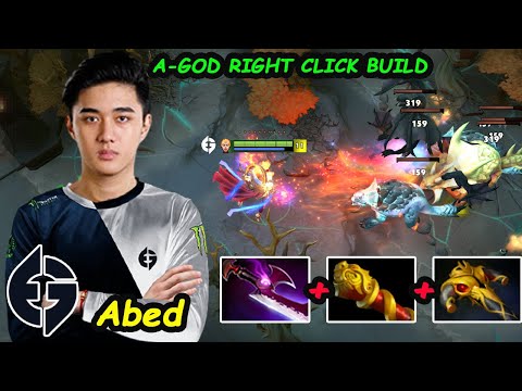 Abed Lina - MIDLANE A GOD RIGHT CLICK BUILD Feat EE-SAMA Dota 2 pro Gameplay