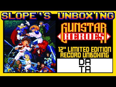 Gunstar Heroes limited edition record from DATA DISCS unboxing - SGR