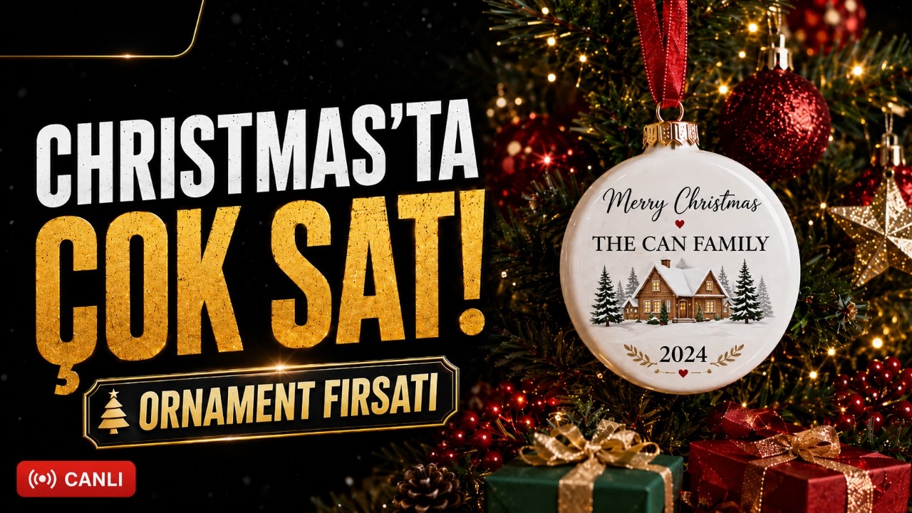 Ornament Sezonu Başlıyor: Christmas’ta Çok Satan Tasarımlarla Satışa Hazır Ol!