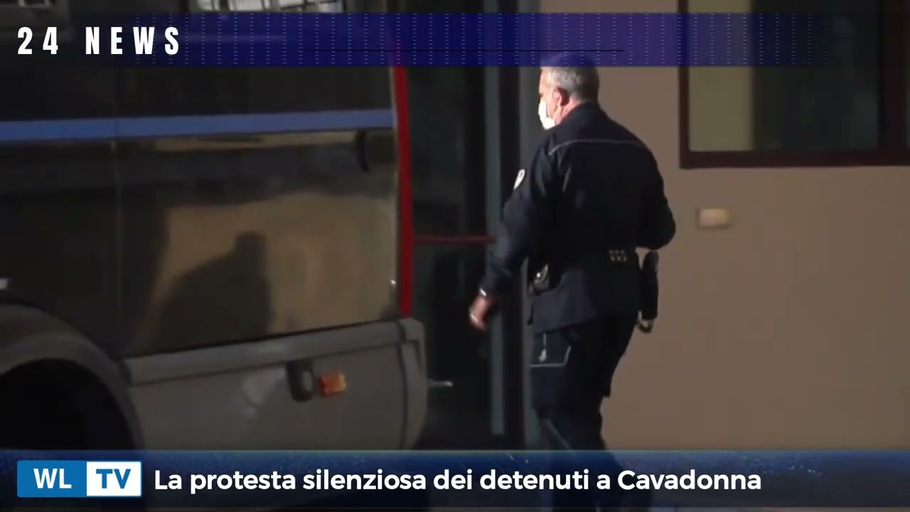 La protesta silenziosa dei detenuti a Cavadonna