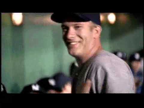 HBO’s 2001 film 61* trailer frame — Maris and Mantle in pinstripes as brass fanfare rises