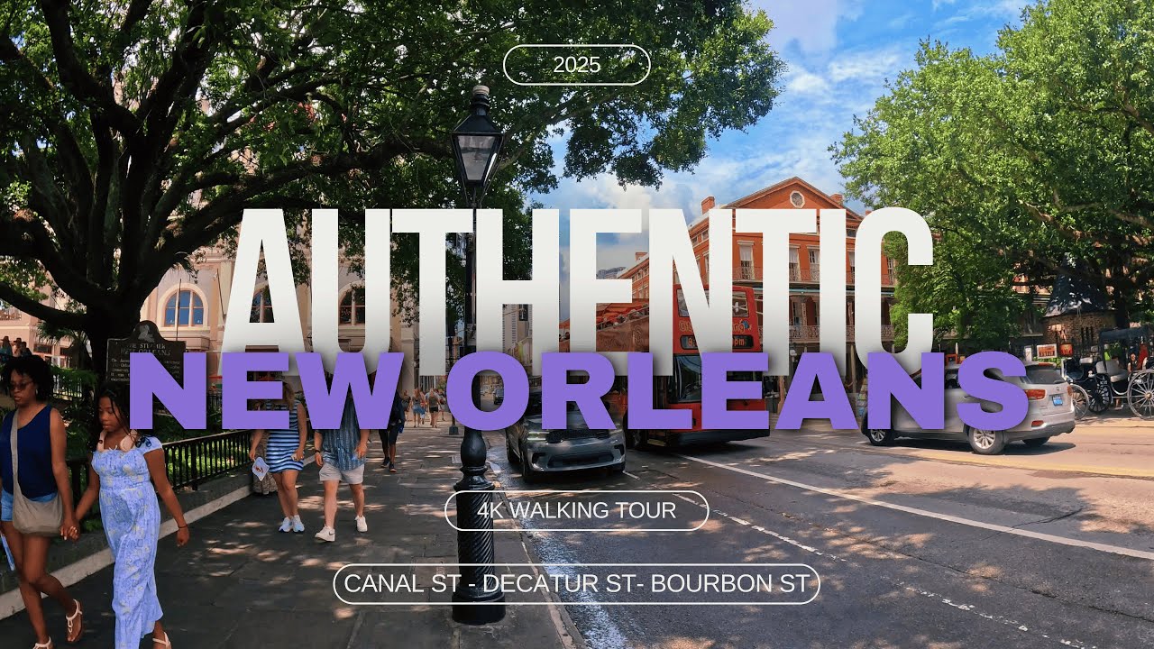 Immersive street-level walking tour through New Orleans, LA, United States, showcasing authentic urban landscapes, local architecture, and the vibrant atmosphere of the city's neighborhoods