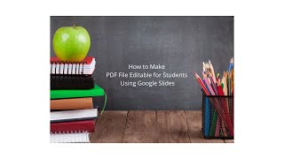 How to Make PDF File Editable for Students