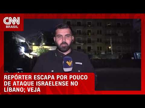 Repórter escapa por pouco de ataque israelense no Líbano; veja o vídeo | CNN BRASIL